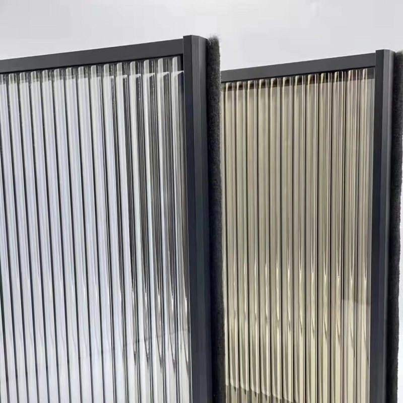 Colored Decorative /Bronze/Grey/Gold / Colour /Color Moru/Ribbed /Reed Glass