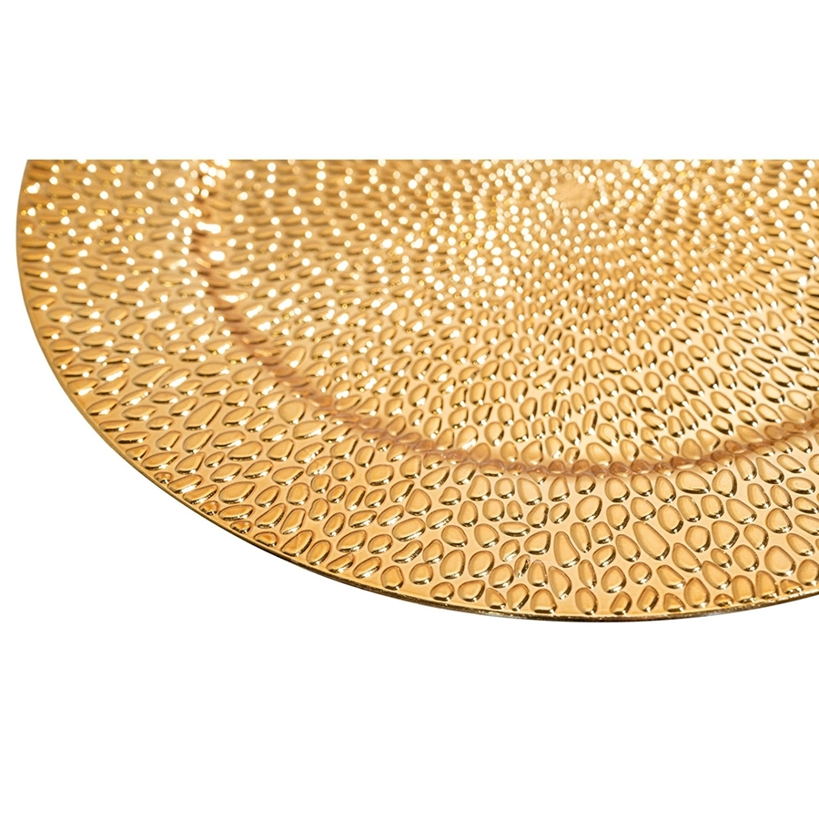 Modern Touch 33X1.8cm Dimensions PP Material Plastic Disposable Minimalist Charger Plate