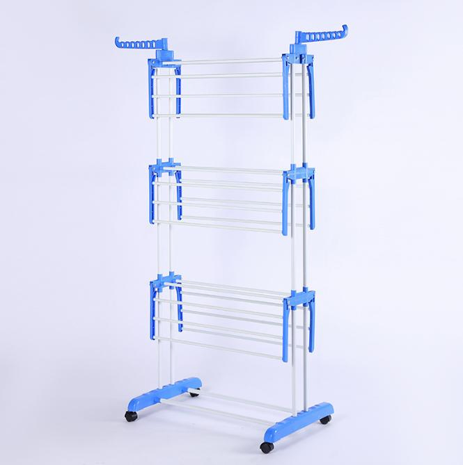 Household Collapsible Clothes Hanger Shelf Laundry Rack