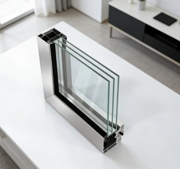 Large-Format Curtain Wall with Triple-Layered Tempered Insulated Glass; Customization Available.