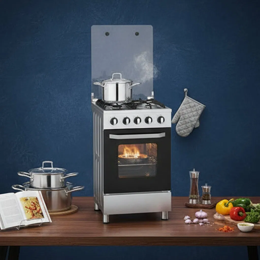 Heavy-Duty 20-Inch Gas Oven with 4 Burners for Restaurants