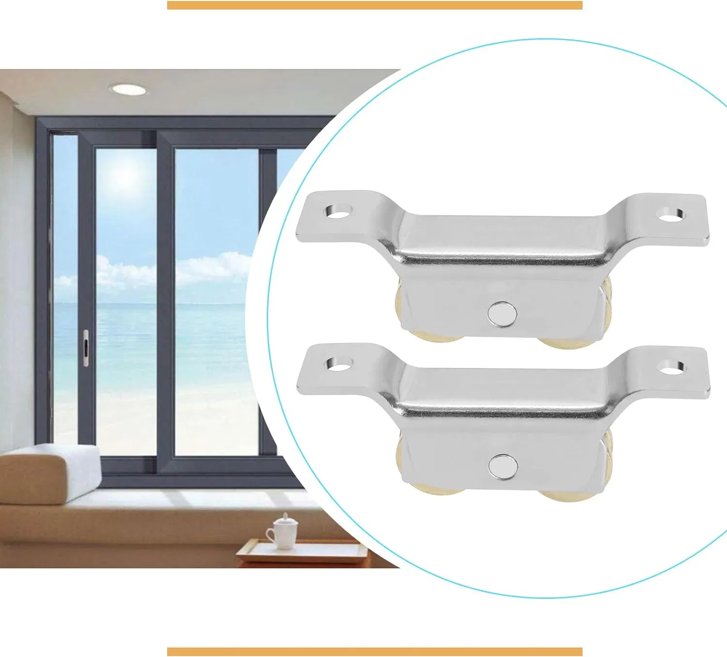 Sliding Door/Gate Window Double Bearing Roller Wheel