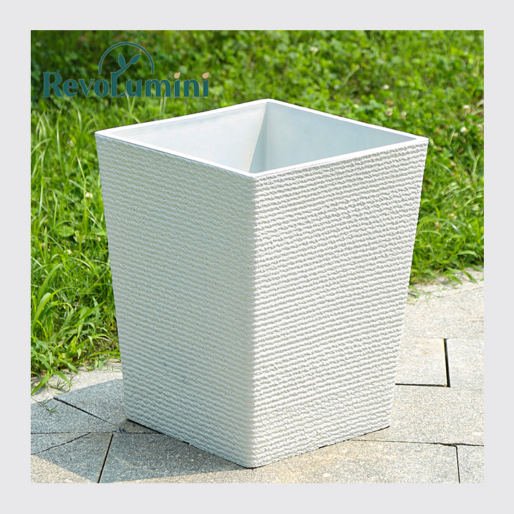 Горшки пластиковые высокие квадратные большие уличные комнатные