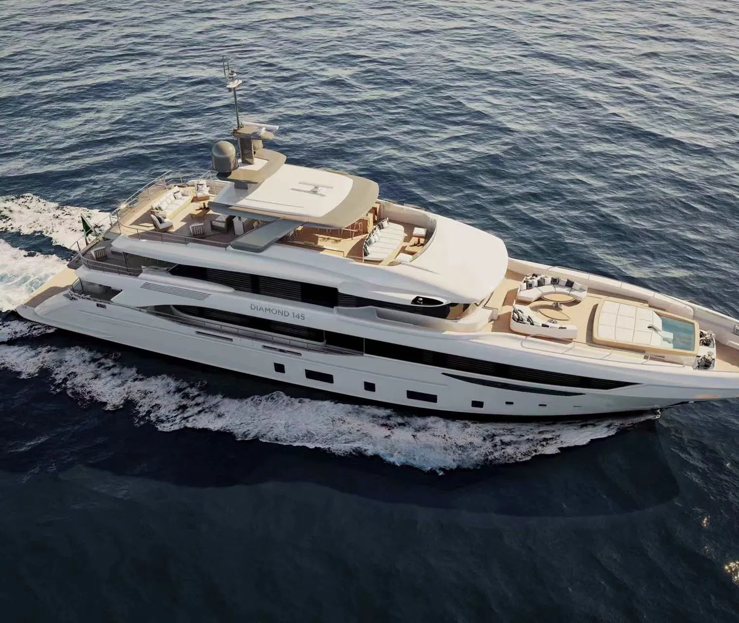 Customized Windshield for Luxury Yacht, with Acrylic Glass
