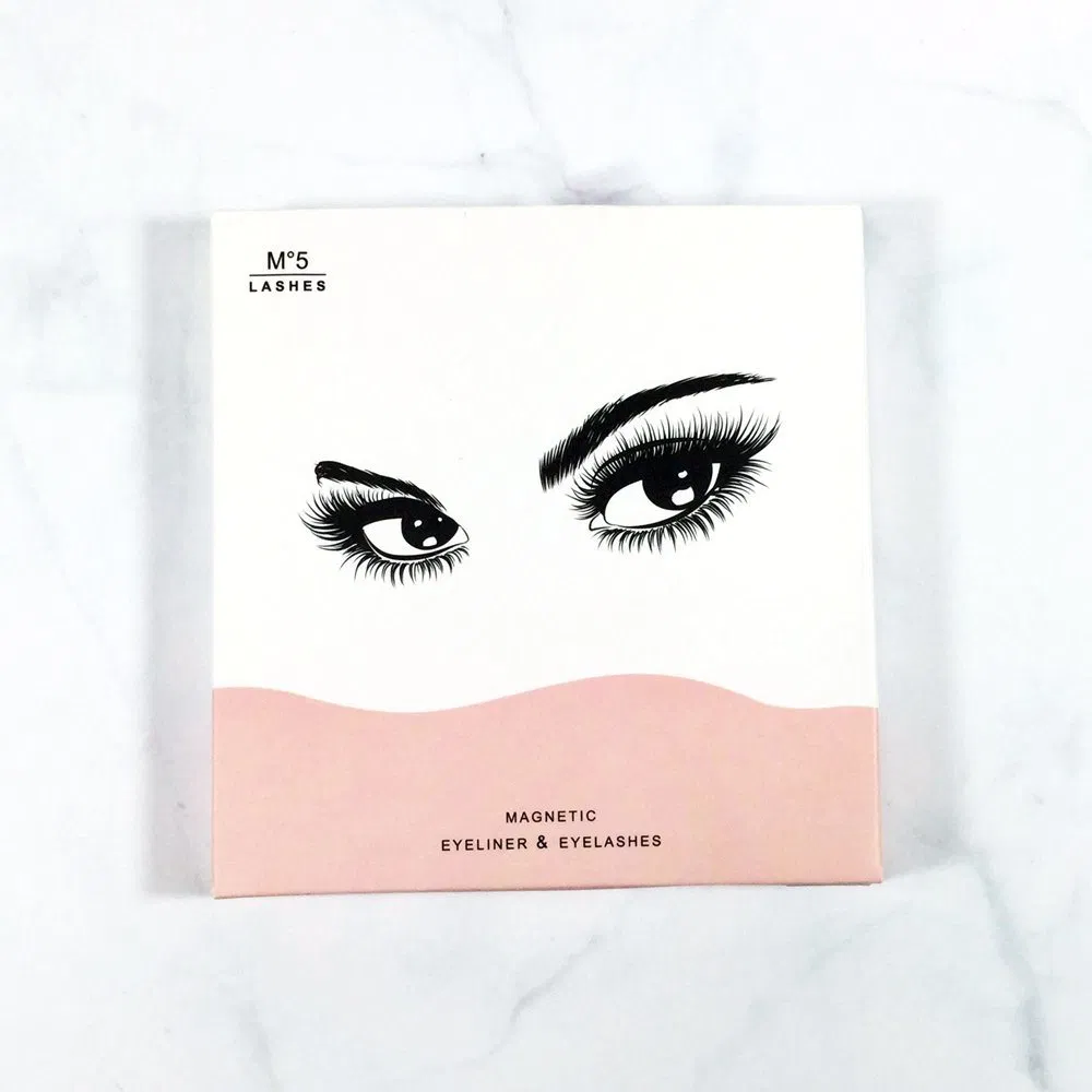 Professional Magnetic Mink Human Hair Eye Lash Kit Eyelash Set Premade Fan False Lash Extension Tool