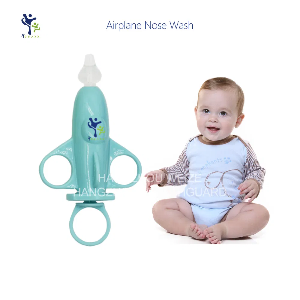 CE Baby Nose Wash Syringe Type Plane 3-Ring Design Aspirator Saline Nasal Irrigator
