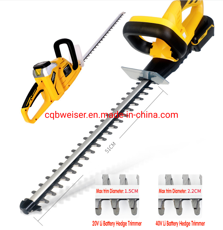 Battery Electric Hedge Trimmer for Home Garden Farm