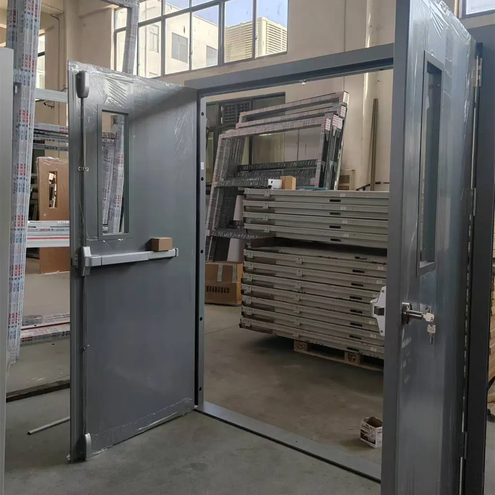 BS En Certified 120 Min Steel Fire Exit Door for Hotels Custom Logo OEM