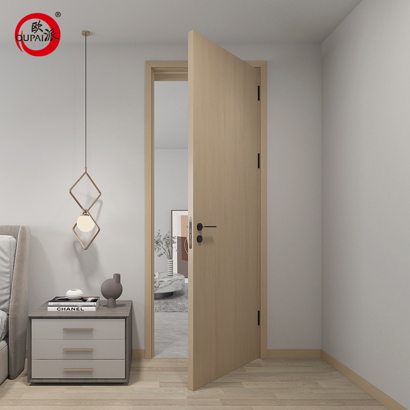 Oupai Painted Wooden MDF Door CE SASO GOST-R Certificate