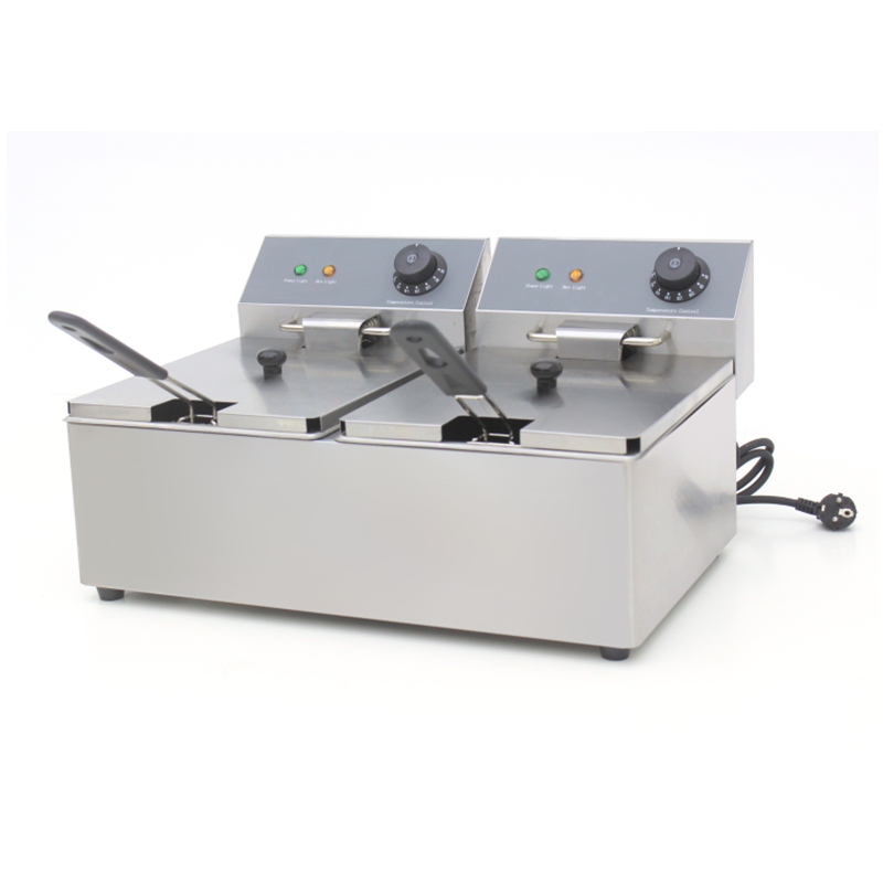 Compact Double Tank Fryer for Bulk Cooking