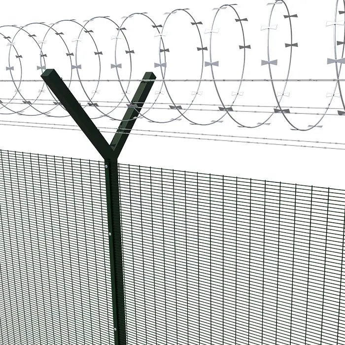 Anti Climb Welded Wire Mesh 358 High Security Airport Fence