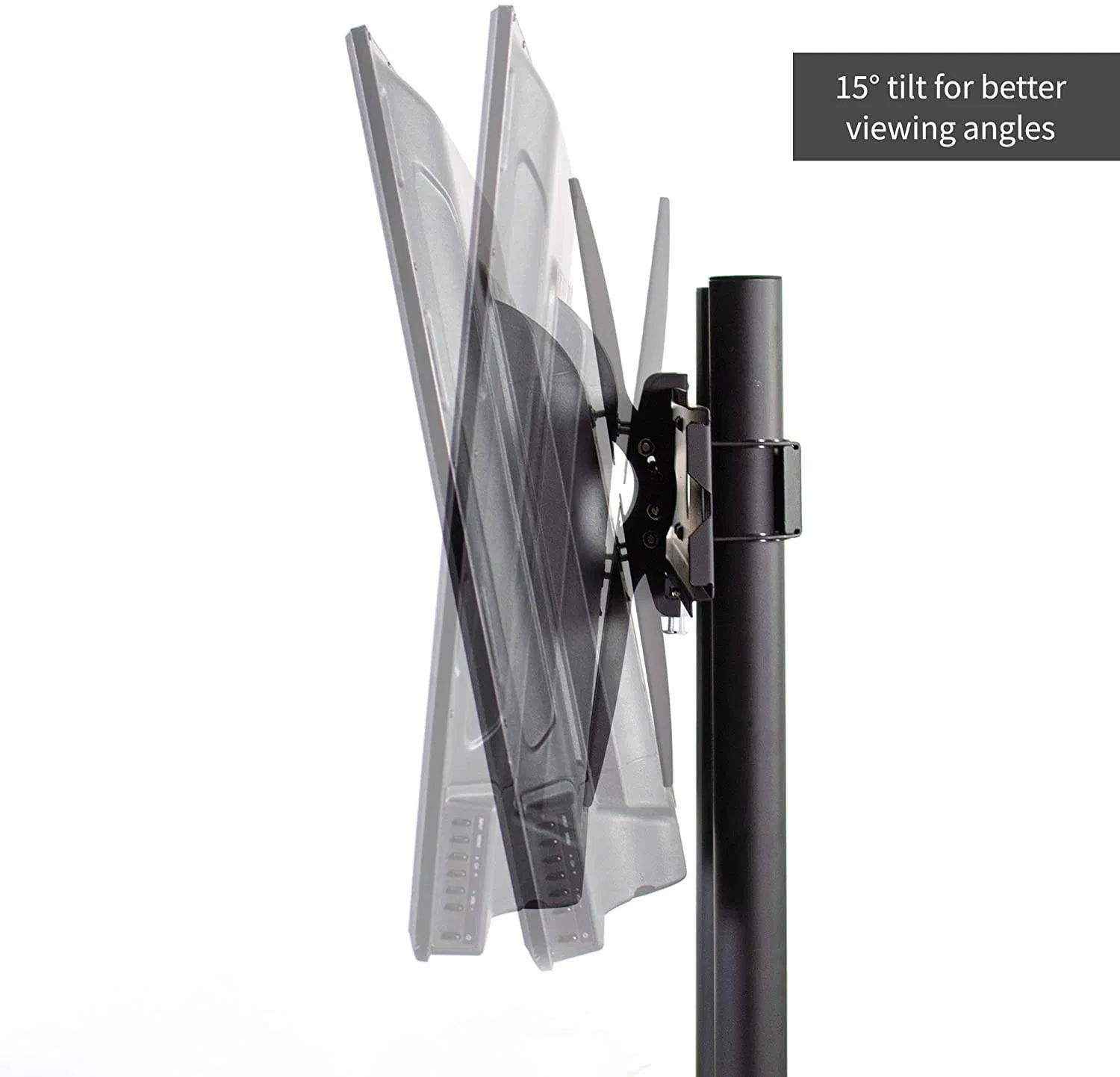 Stand-TV 03e TV Cart with Dual Pole up to 50kg Suit 32-65" TV