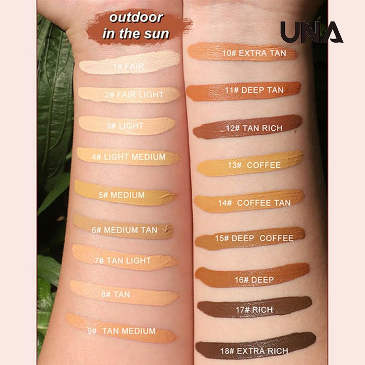Wholesale 18 Colors Smooth Texture Liquid Concealer Full Coverage Face Makeup Concealer
