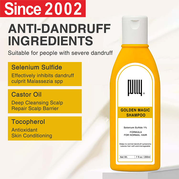 Support Customized Selenium Sulfide 1% Anti-Dandruff Shampoo Relieves Itching Anti Dandruff Shampoo