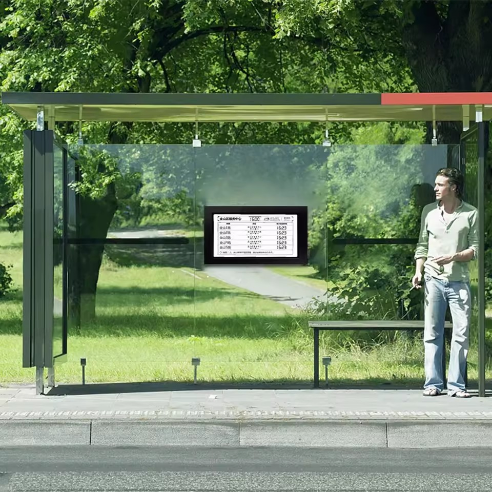 25.3 Inch Solar Power E Ink Display Outdoor E-Paper Display E Book Bus Stop E-Ink Signage