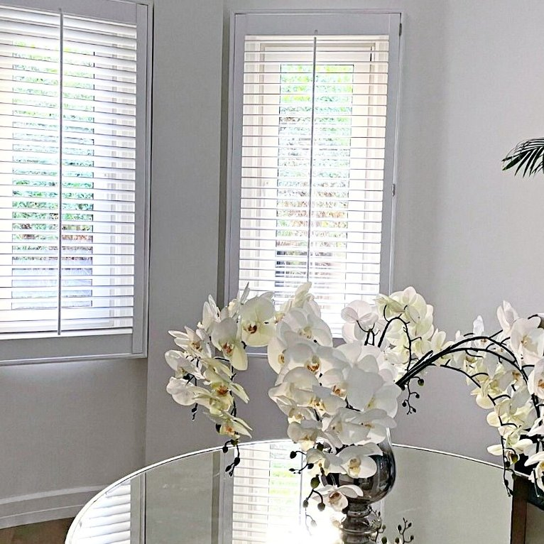 Premium Custom PVC Plantation Shutters with Elegant Louvered Style