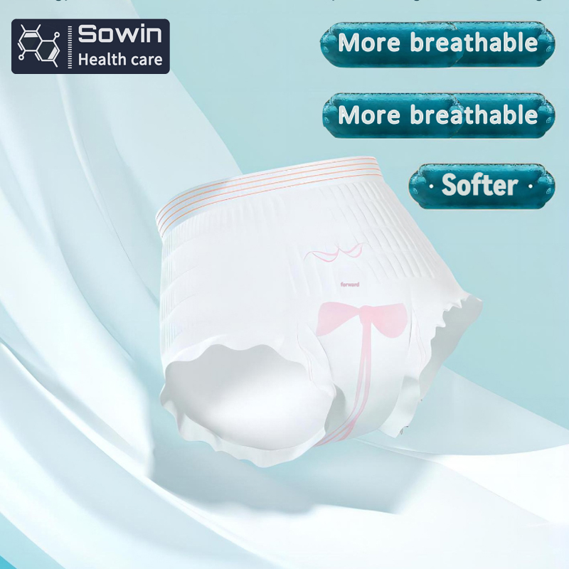 Manufacturers Maternity Soft Non-Woven Disposable Super Absorbent Lady Sanitary Panty Menstrual Pants