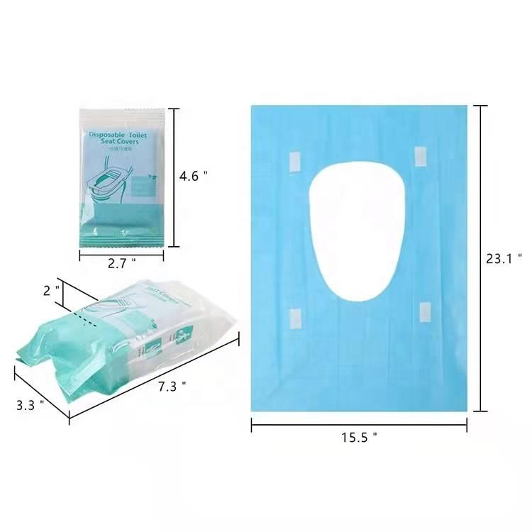 Hot Selling Disposable Toilet Seat Cover for Kids and Adults, 50 Count Portable Paper Toilet Seat Cover Pack Travel