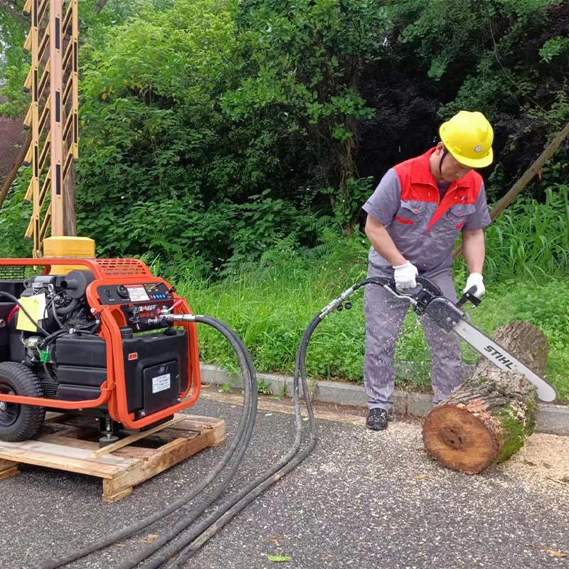 Emergency Rescue Powerful Handheld Hydraulic Log Wood Timber Splitter Chain Saw
