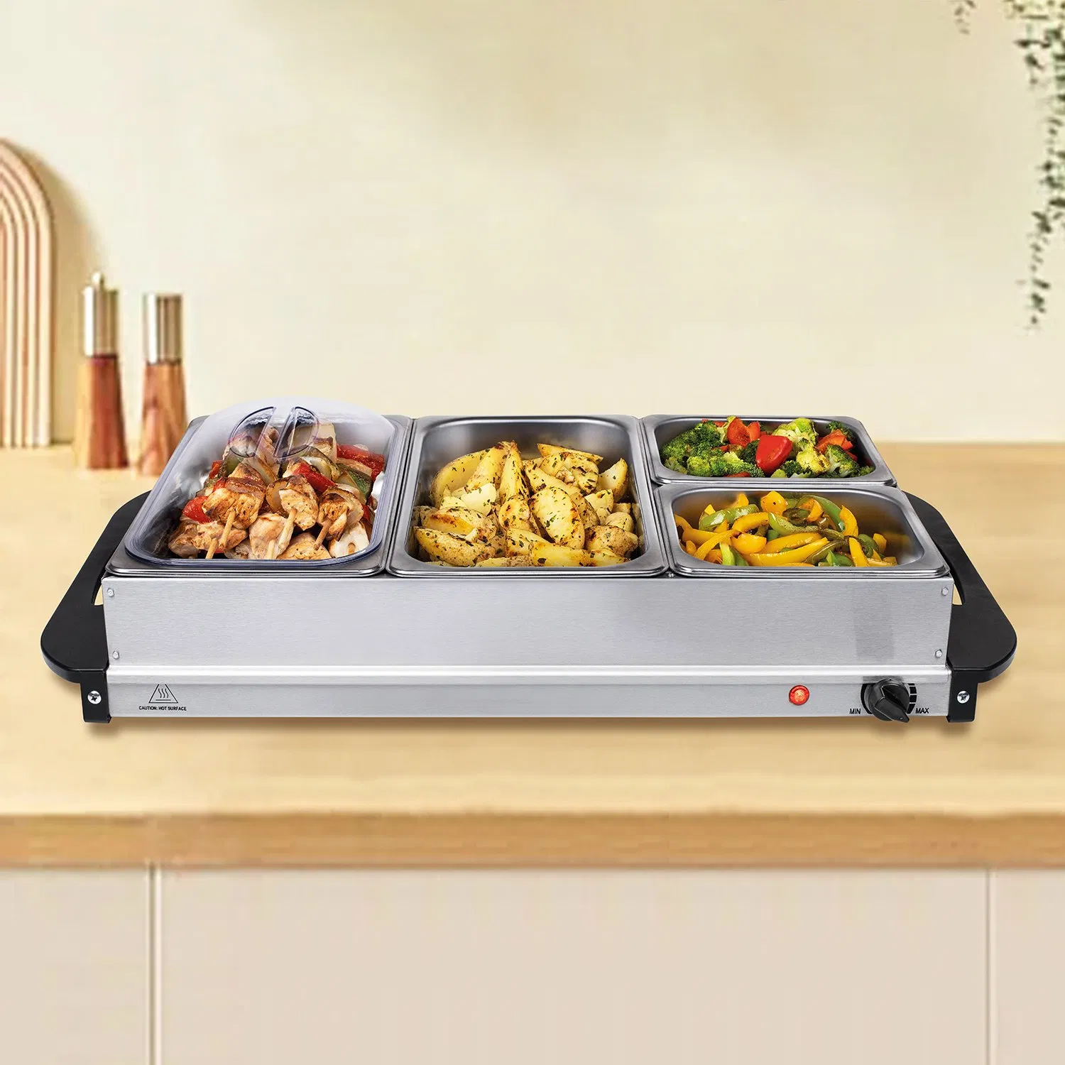 Hot Sell Stainless Steel Shelf Food Warmer Buffet Dish Stove