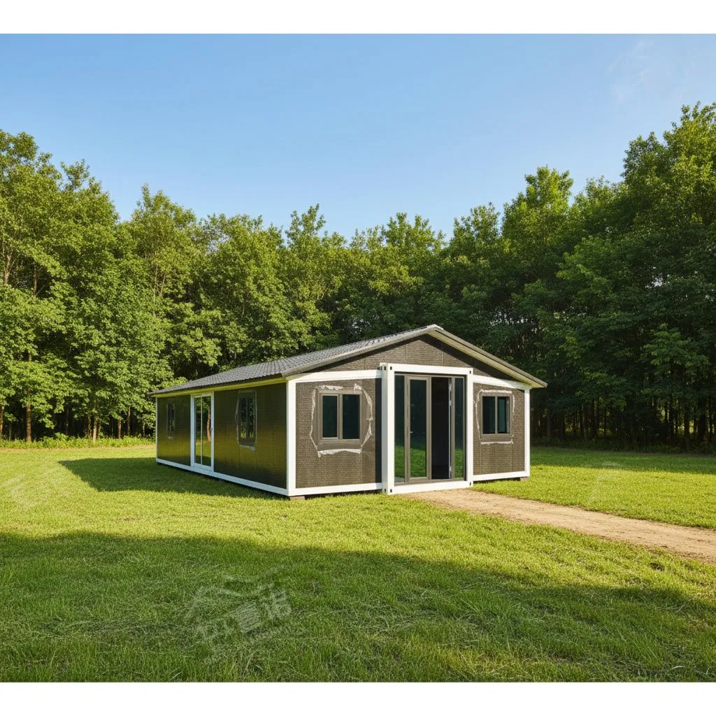 Anticorrosion Container House with Triangle Roof for Disaster Relief House