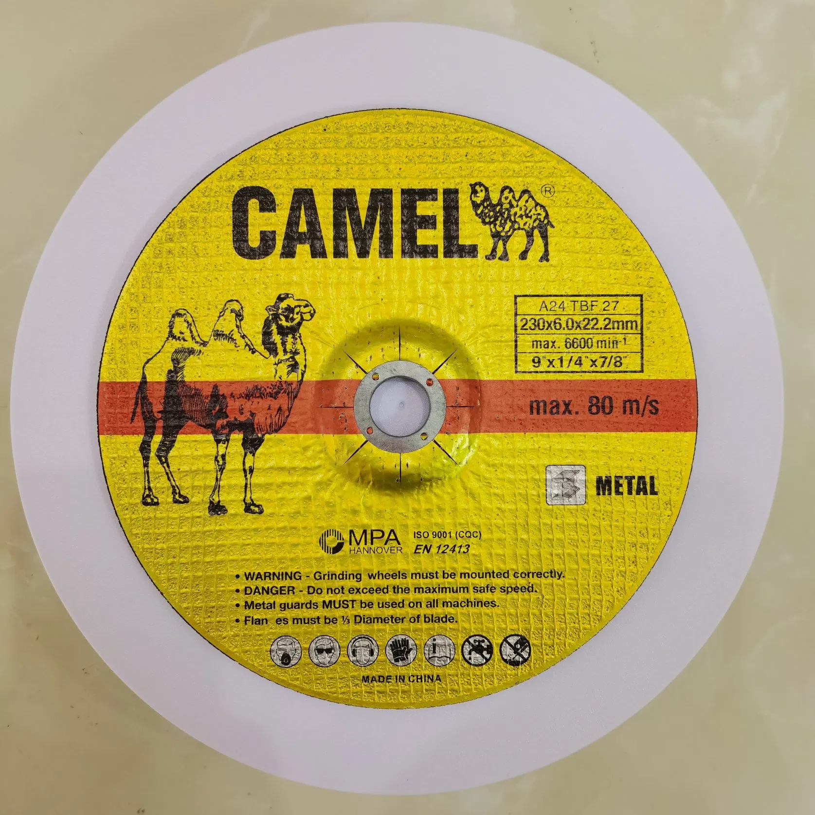 Шлифовальный круг T27 230x6мм, зерно 24