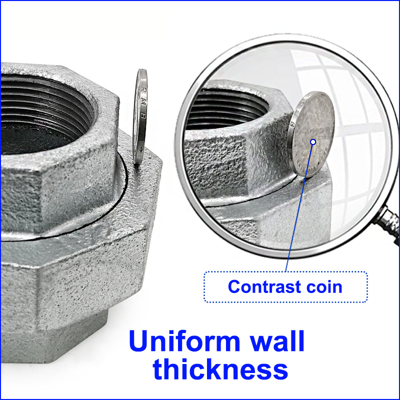 Top-Selling Malleable Iron Pipe Fittings Hot-DIP Galvanized Union for Oil Gas Water