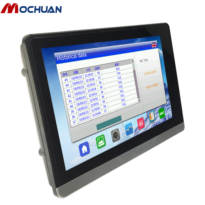 Mochuan 7inch HMI LCD Modbus Industrial Touch Screen IP65 Monitor for Modbus Control