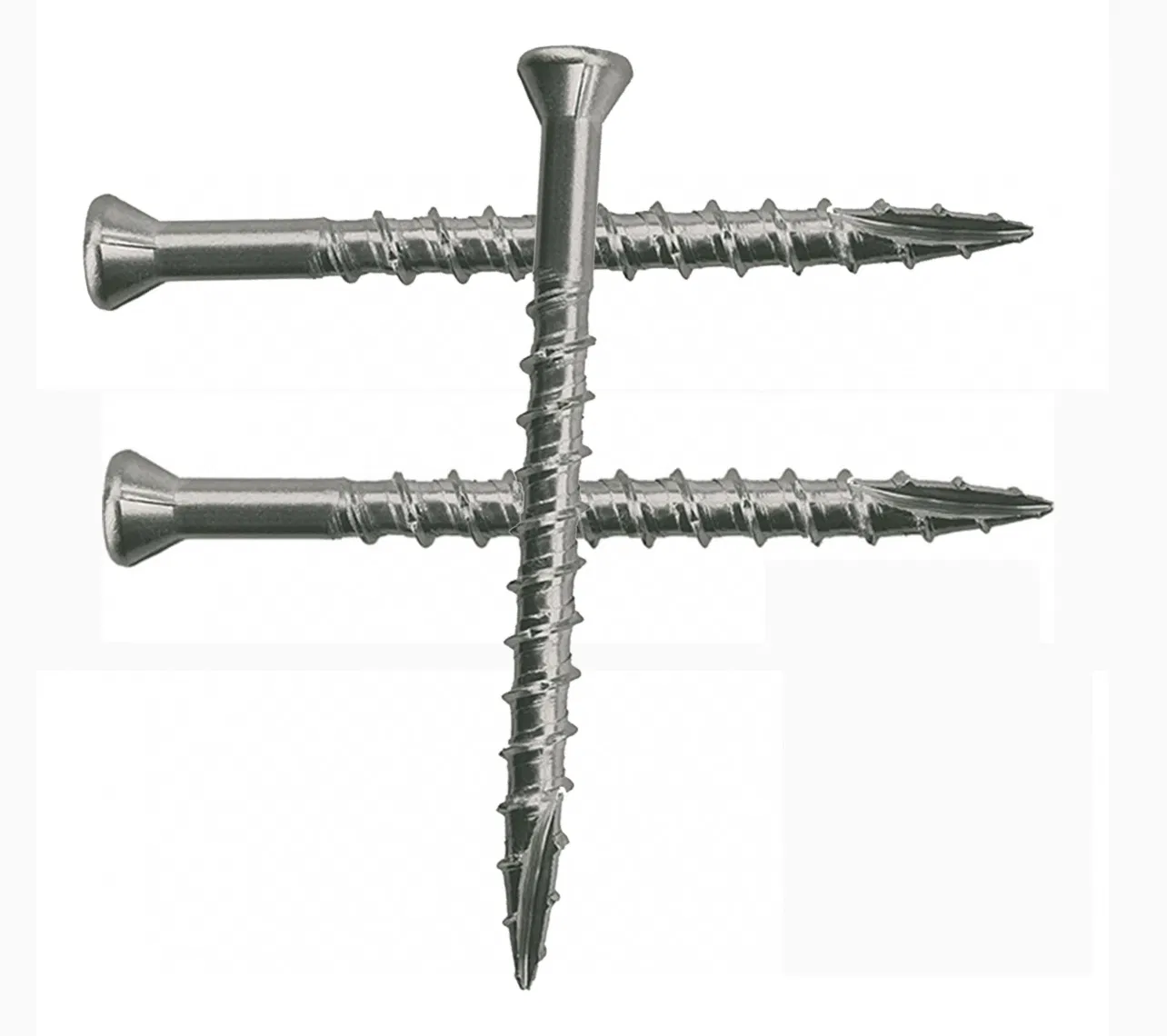 SS304 Metal Drywall Screws T25 Type 17 Knurling Thread Timber Wood Decking Screws Chipboard Screw for Wood Deck
