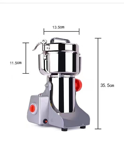 Electric Grinding Machine 1000g High Speed Dry Spice Coffee Grinder for Flour Mill Wheat Cereals Herb Pulverizer for Kitchen