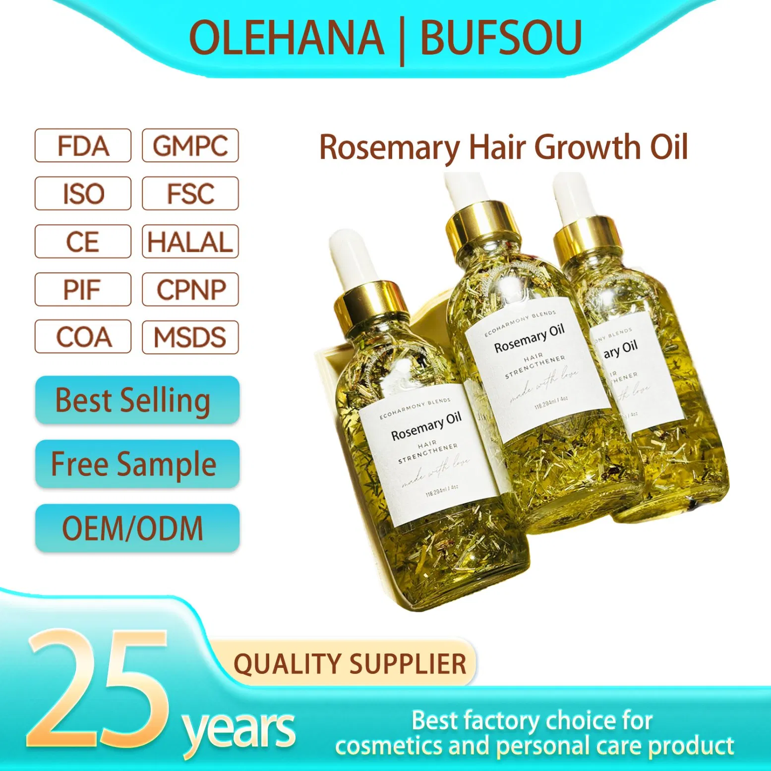 All Natural Formula Hair Growth Oil Serum Treatment Nourishing Scalp Rapid Organic Rosemary Hair Growth Oil