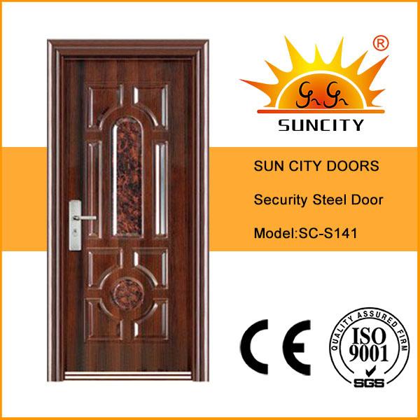 Sun City Hot Sale Window Grille Design Security Exterior Steel Door