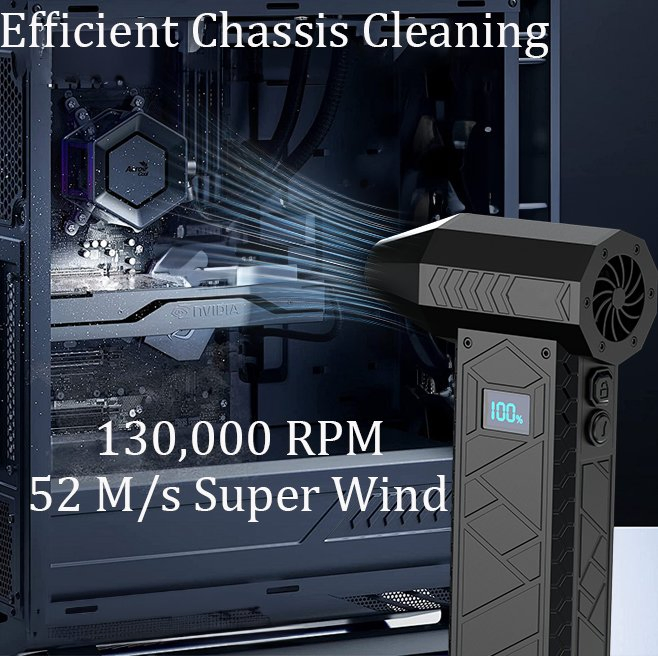 High-Speed Turbofan Brushless 13000rpm Motor Fan Compressed Air Duster Outdoor Snow Removal