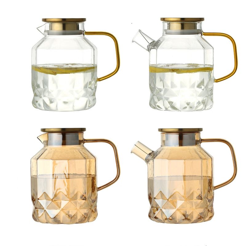 Wholesale Customized Borosilicate Glass Kettle High Temperature Resistant Glass Pitcher