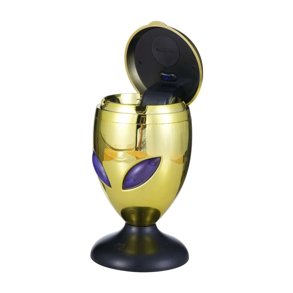 Music Light Car Ashtray with Lid Auto Ashtrays Smell Proof Smokeless Ashtray