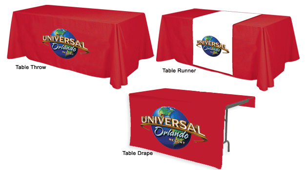 Custom Printed Polyester Exhibition Advertising Table Cover with Logo