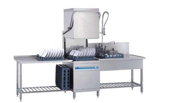 Commercial Single-Cylinder Dual-Spray Tunnel-Type Dishwasher (HIGHT-C100)