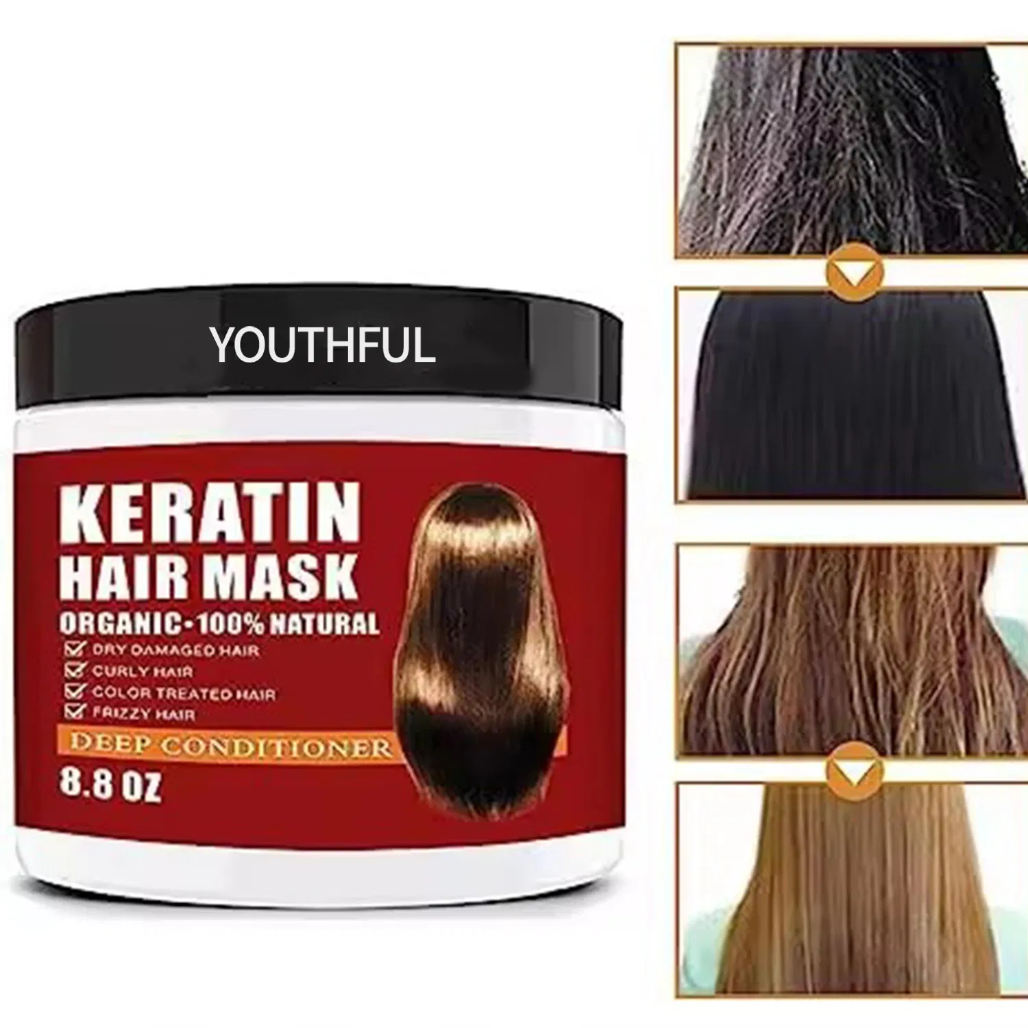 Private Label Hydrating Argan Oil Keratin Hair Mask
