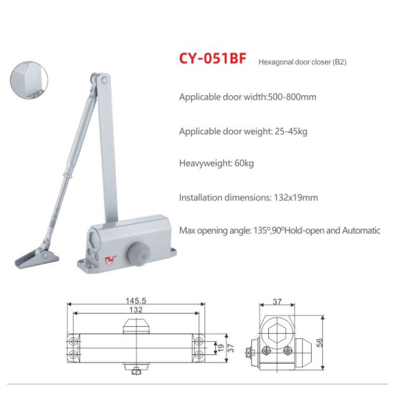Small Trumpet Door Closer, Door Opener, Automatic Door Closer, Automatic Hydraulic Buffer Door Closer
