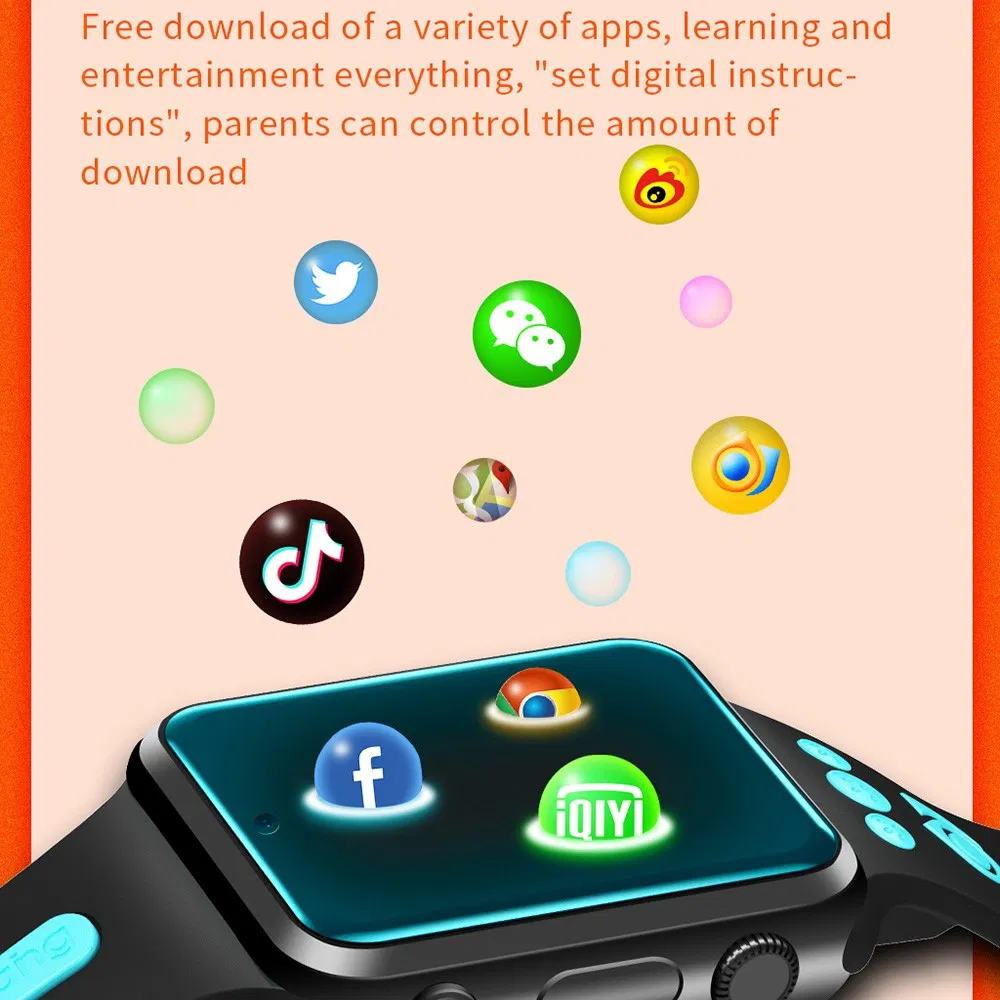 Детские умные часы W5PRO Dual Camera, 4G, оранжевые