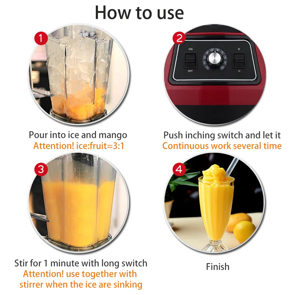 Manenda 2025 High Performance Top Quality Commercial Blender for Restaurant