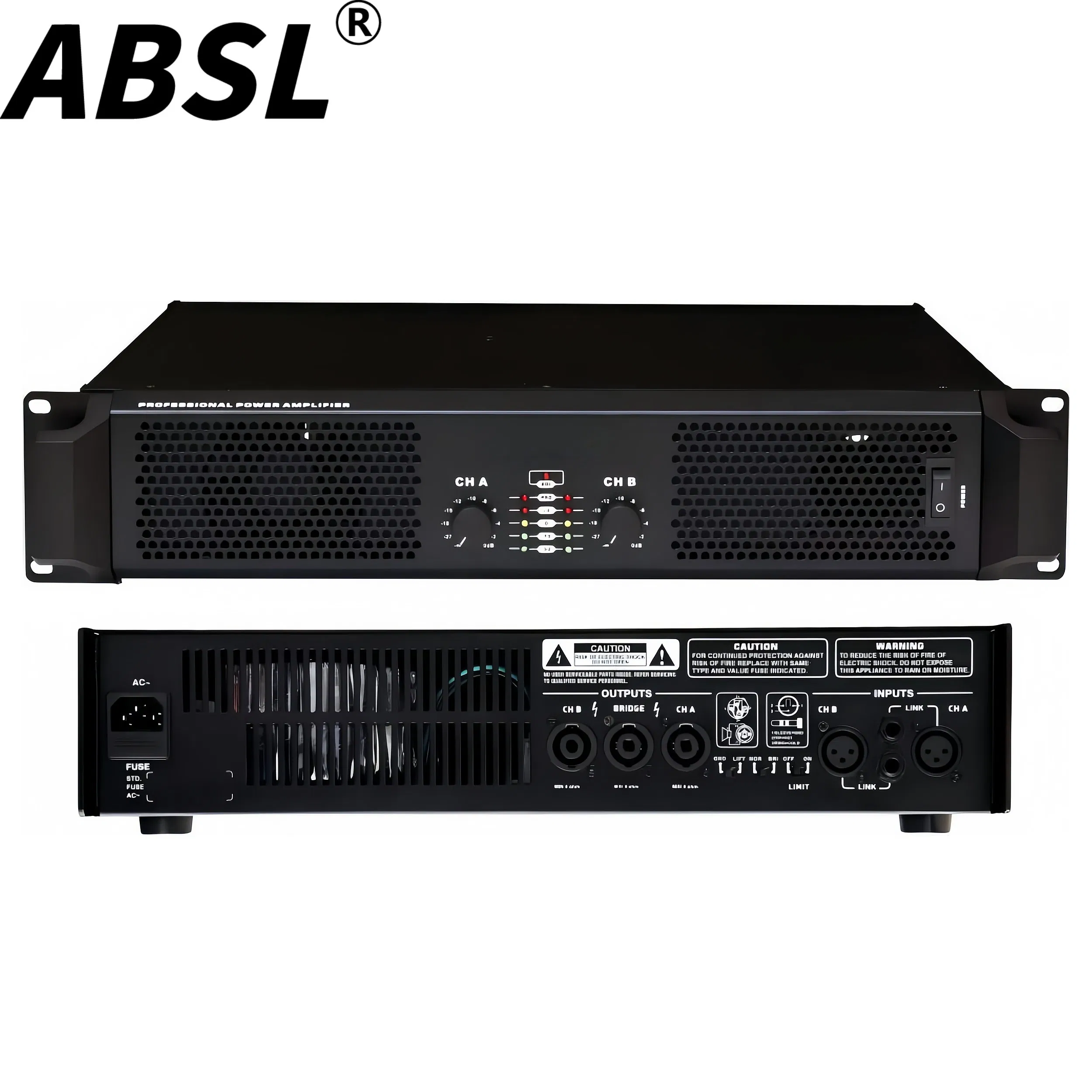 Профессиональный усилитель мощности 2x400W Class AB