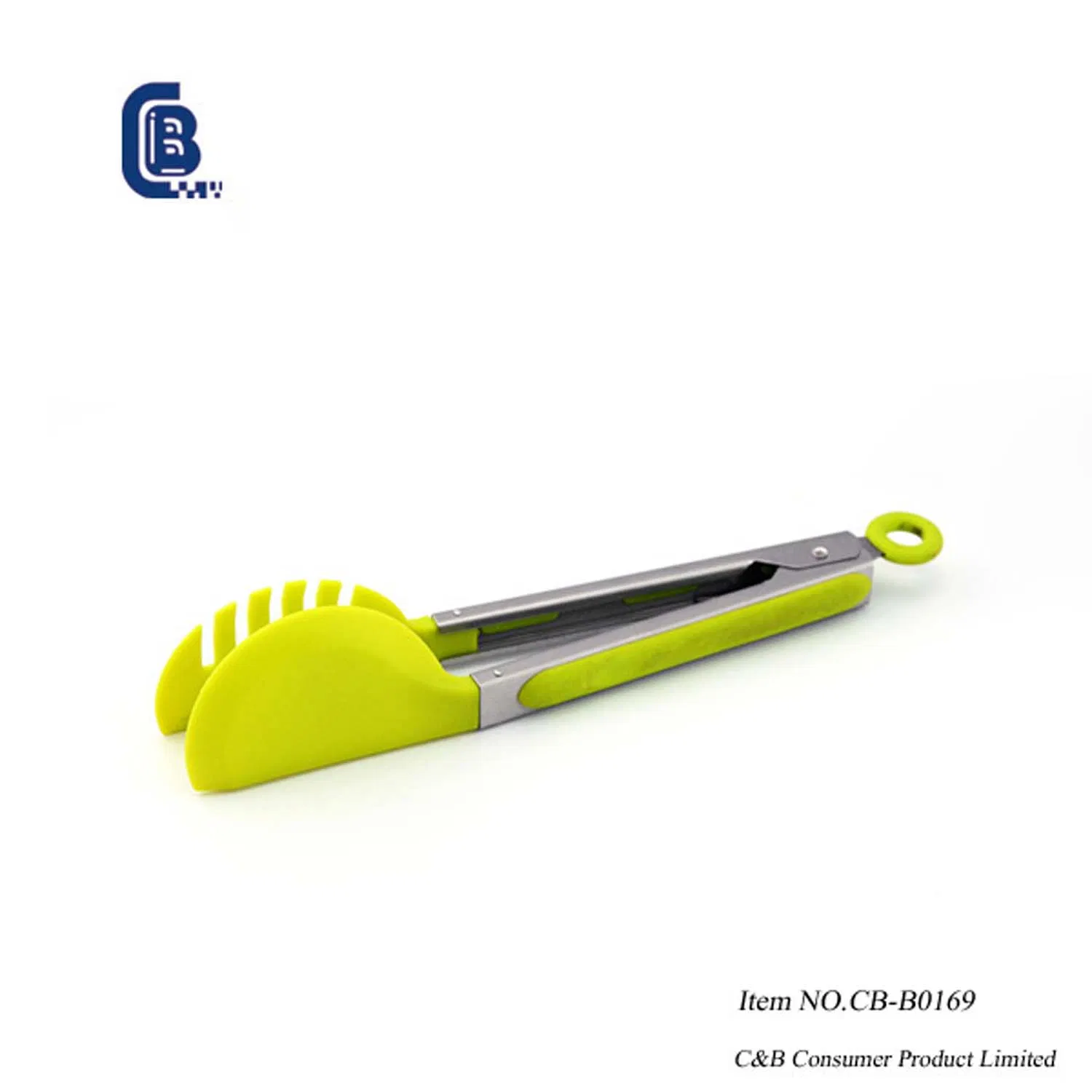 9" Silicone Locking Food Tongs - Kitchen Cooking, Serving & BBQ Grill Tool