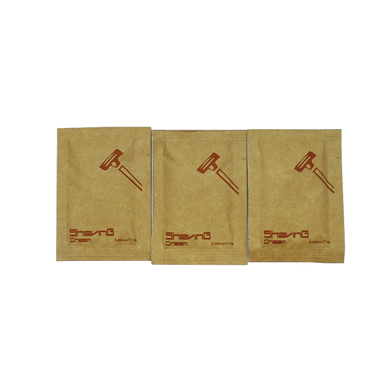 Biodegradable Craft Paper Pouch Disposable Man Beard Soften Smoothing Shaving Cream