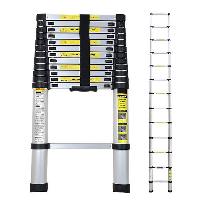 Portable Anti Slip Aluminum Foldable Telescopic Extension Step Ladder