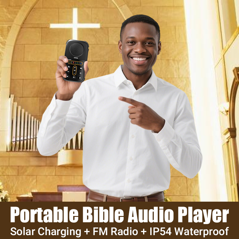 Портативный аудиоплеер Библия на суахили с солнечной зарядкой