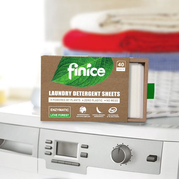 Fnc766 Eco Biodegradable Hypoallergenic Laundry Wash Sheet Strips