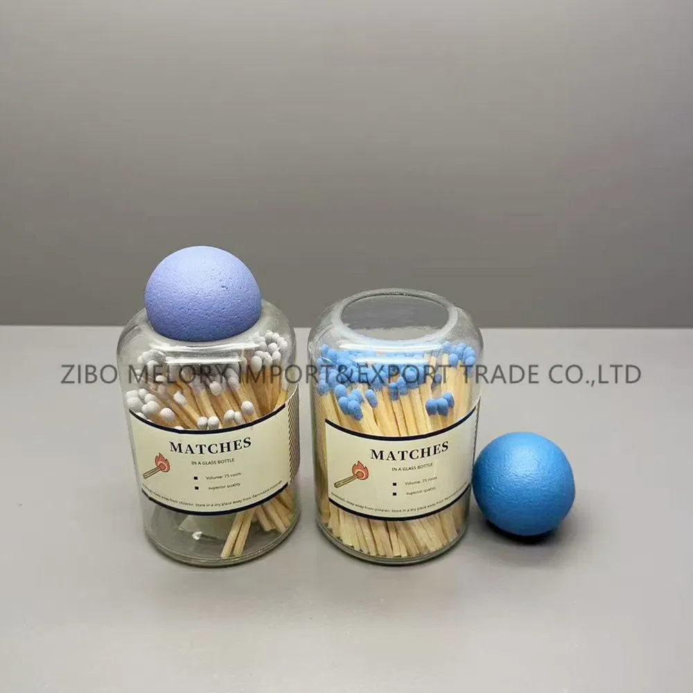 Delicate 7.5cm Safety Matches Bottle with Cork Ball Plug