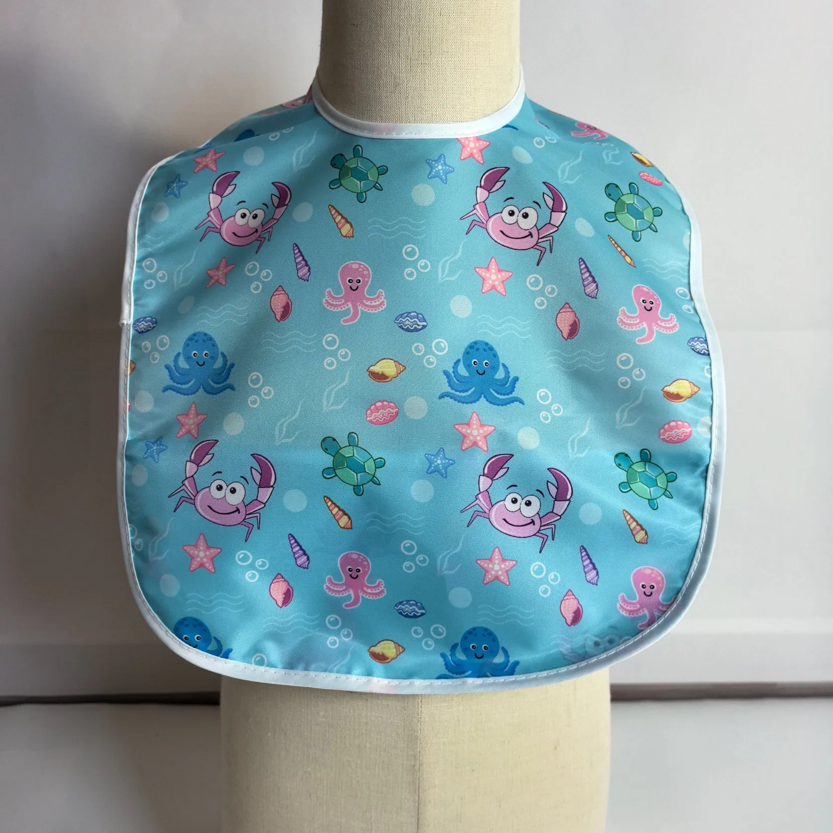 Wholesale Washable Printing Adult Bibs for Elderly or Disabled Adults