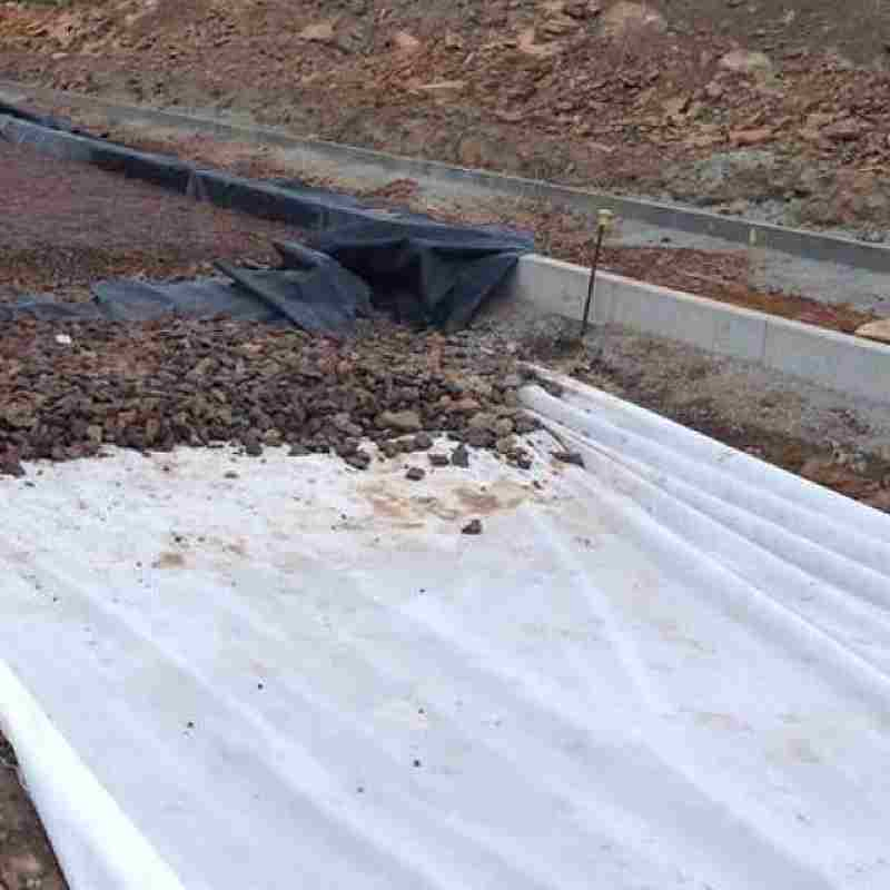 Pet Short Fiber Needle Punched Nonwoven Geotextile for Filtration Reinforcement Drainage Separation